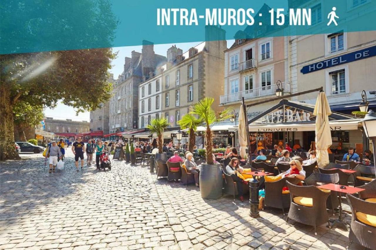 Logement Entier Saint Malo Vue Mer, Proche Ferry, Commerces Et Plage Solidor 50 M Zewnętrze zdjęcie